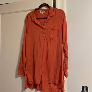 Cloth and stone orange tunic top